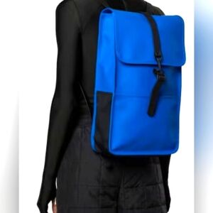 Rains | Bags | New Rains Waves Blue Rolltop Rucksack W3  display picture 2